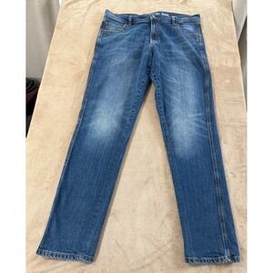 Wrangler Retro Relaxed Boot Jeans Mens 38x36 Blue Wash Denim Stretch EUC